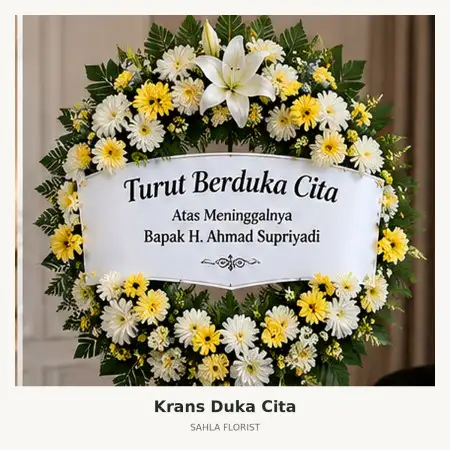 Krans Bunga Duka Pabean Cantian